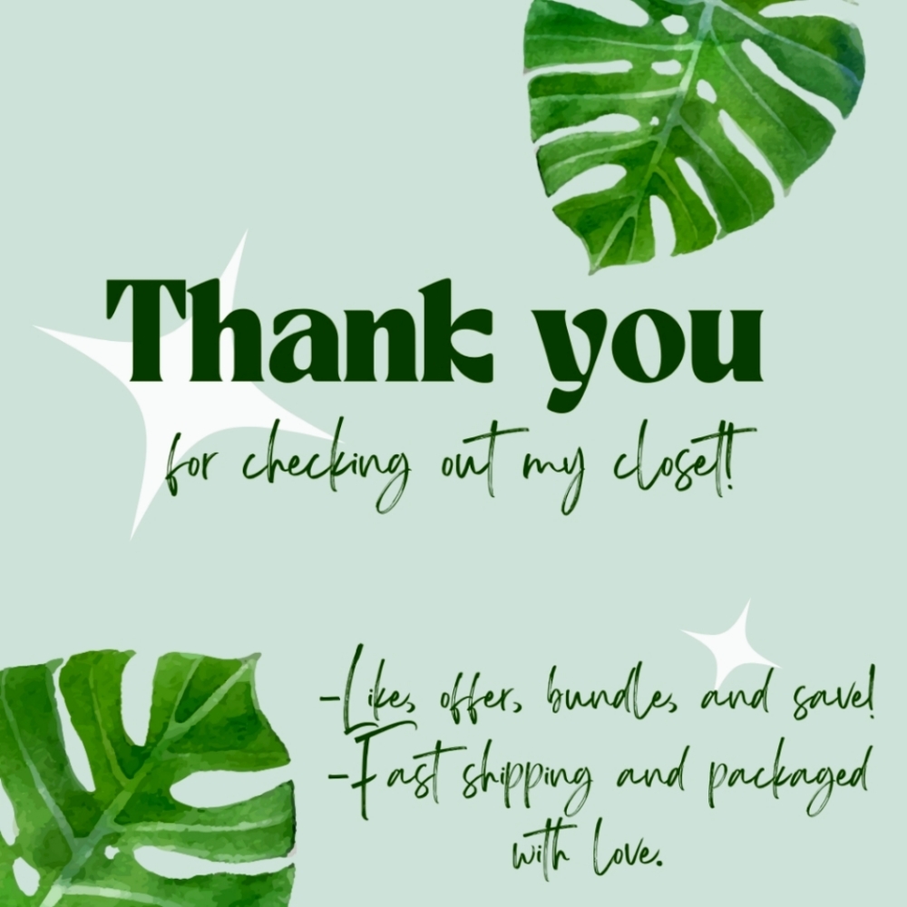 Thank you for checking out my closet!